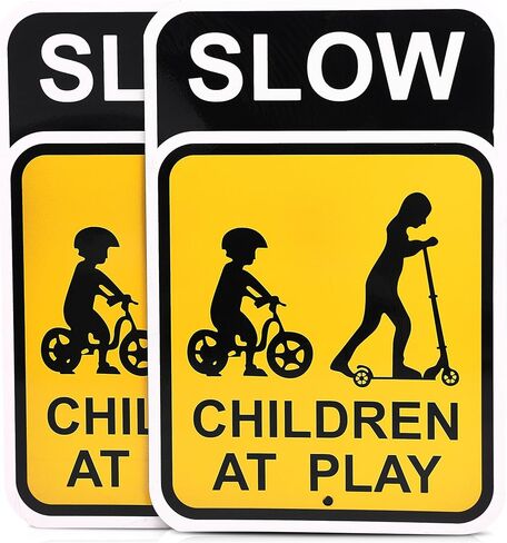لافتة Bigtime Dog Slow Down - تحذير للحيوانات الأليفة - لافتة ألومنيوم عاكسة سهلة التحديد لسلامة الطريق - سهلة التركيب والبقع - مناسبة للممرات والساحات والطرق - مشاهدة الكلاب in Kuwait