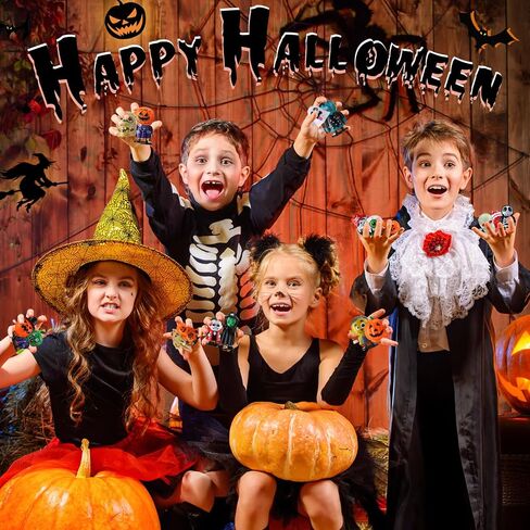Wettarn 50 Pieces Halloween Wind Up Toys Bulk, Small Mini Wind Up Clockwork Toys for Halloween Party Favors Goody Treat Bag Filler Stuffers in Saudi Arabia
