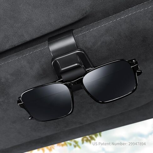 عبوتان من حامل النظارات الشمسية لمشبك واقي السيارة ومشبك بطاقة التذاكر على النظارات الشمسية ومنظم ملحقات حاجب السيارة (KAFANLIN أسود عبوتان) in Kuwait