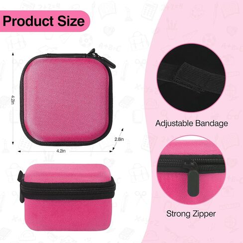 Roseliya Case Compatible wtih Giiker Tic Tac Toe Bolt Game - Durable Travel Bag for Giiker Infinite Tic Tac Toe Electronic 3-in-1 Puzzle Console and Accessories- Pink in Saudi Arabia