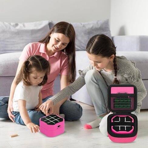 Roseliya Case Compatible wtih Giiker Tic Tac Toe Bolt Game - Durable Travel Bag for Giiker Infinite Tic Tac Toe Electronic 3-in-1 Puzzle Console and Accessories- Pink in Saudi Arabia
