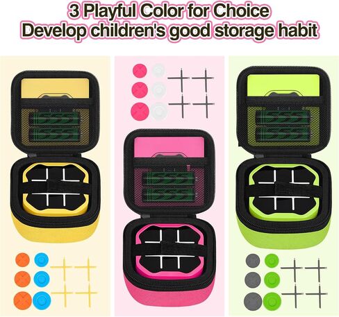 Roseliya Case Compatible wtih Giiker Tic Tac Toe Bolt Game - Durable Travel Bag for Giiker Infinite Tic Tac Toe Electronic 3-in-1 Puzzle Console and Accessories- Pink in Saudi Arabia