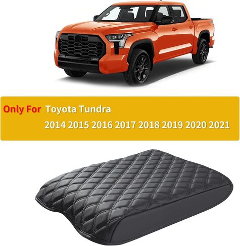 GIANT PANDA Custom Fit Center Console Cover for Toyota - Waterproof Faux Leather Armrest Center Cover - Full Protection - Black (RAV4 2019-2024, RAV4) in Kuwait