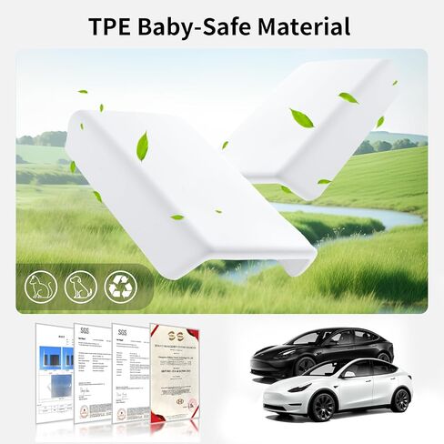 غطاء مسند الذراع Tesla Model 3 Model Y أسود، غطاء وحدة التحكم المركزية TPE غير قابل للانزلاق لـ 2016-2024 Tesla Model 3/Y الملحقات الداخلية [غير متوافق مع الطراز 3 2024] in Saudi Arabia