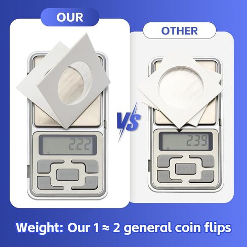 Boen 100 Pcs Coin Flips for Penny Premium 2x2 Coin Holders in Saudi Arabia
