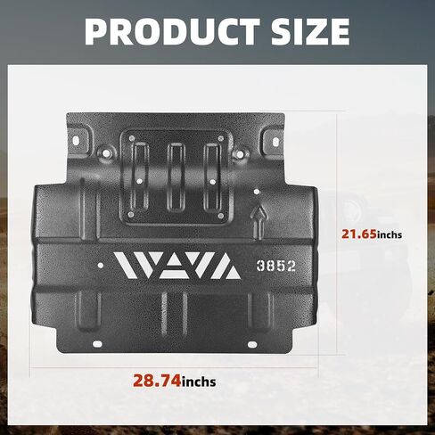 2024 Upgrade FL3Z-5D032-D Engine Splash Guard Shield Compatible with 2015-2022 Ford F-150 2.7L 3.3L 3.5L 5.0L, Lower Front Splash Shield Replacement # FL3Z-5D032-E, FL3Z-5D032-A in Kuwait