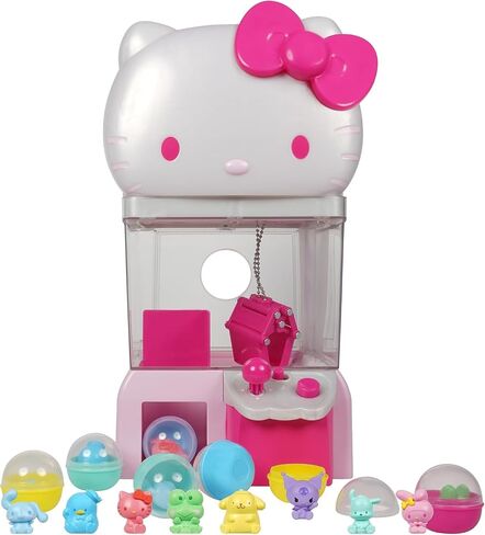 Hello Kitty and Friends، آلة مخلب مقاس 12 بوصة مع 8 شخصيات صغيرة قابلة للتجميع - منتج سانريو مرخص رسميًا من Jazwares (حصريًا لأمازون) in Saudi Arabia