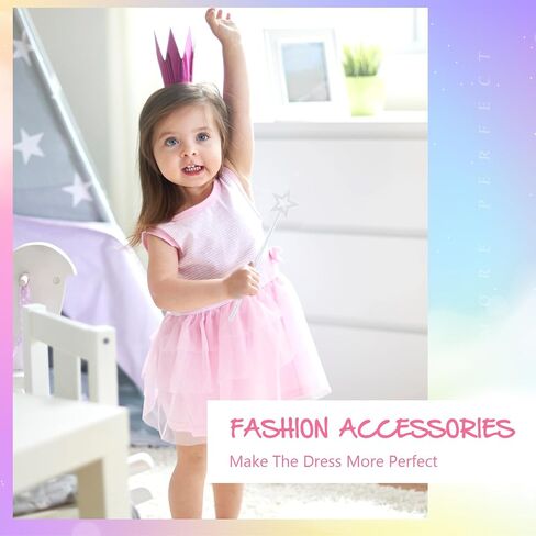 2 Pcs 13 Inch Star Wand Elf Baton Angel Wand Angel Fairy Wand Plating Wand Sticks for Princess Birthday Party Wedding Halloween Christmas Costume Cosplay Dress up Accessories（Pink） in Kuwait