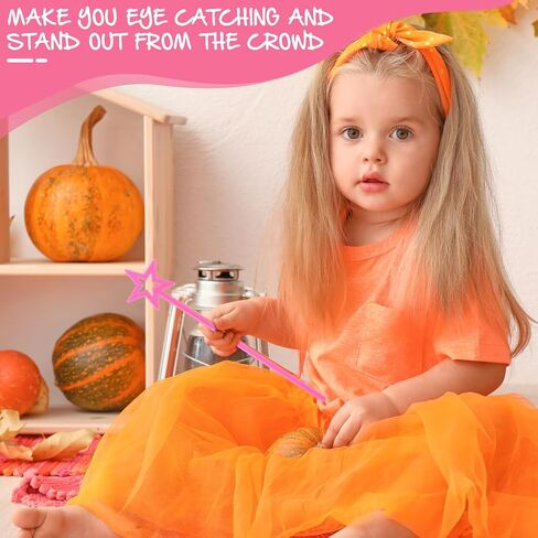 2 Pcs 13 Inch Star Wand Elf Baton Angel Wand Angel Fairy Wand Plating Wand Sticks for Princess Birthday Party Wedding Halloween Christmas Costume Cosplay Dress up Accessories（Pink） in Kuwait