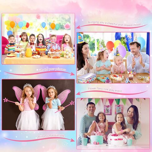 2 Pcs 13 Inch Star Wand Elf Baton Angel Wand Angel Fairy Wand Plating Wand Sticks for Princess Birthday Party Wedding Halloween Christmas Costume Cosplay Dress up Accessories（Pink） in Kuwait