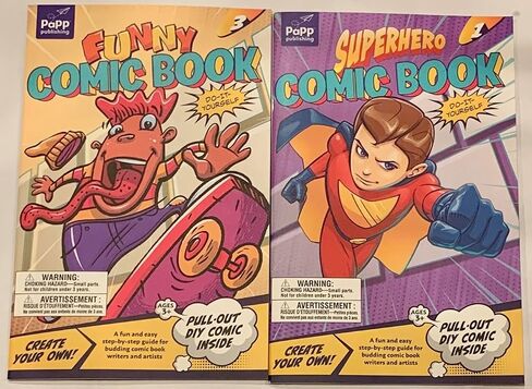 DYI "Superheroes" and "Funny" DIY Comic Book Bundle - 3+ Years in Saudi Arabia