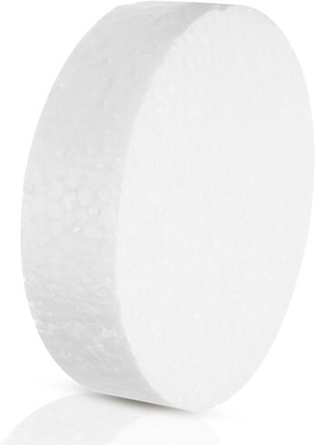 50 عبوة من دوائر إسفنجية مقاس 3.74 بوصة للحرف اليدوية (1 بوصة سميكة) قرص إسفنجي مستدير دائرة إسفنجية للمشاريع الفنية التي تصنعها بنفسك (أبيض) in Kuwait