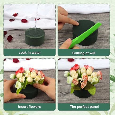 Phinus 8 PCS Styrofoam Block, Floral Foam Block Measures 1.57 x 3.14 inches, Flower Foam Can Be Used for Artificial Flower Arrangement DIY Crafts, Birthday, Prom, Church, Etc in Kuwait