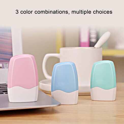 WAFJAMF ختم سرقة الهوية، قطعتين، ختم دوار للأمان ذاتي التحبير، ختم دوار للمعلومات الخاصة، مثالي لحماية الخصوصية، أخضر + وردي in Kuwait