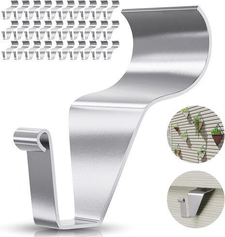 Vinyl Siding Hooks Hanger,10 Pack No Hole Siding Hanging Hanger,Heavy-Duty Stainless Steel Siding Hooks for Hanging on Patio,Vinyl Siding Clips Applicable to Outdoor or Holiday Decoration in Saudi Arabia