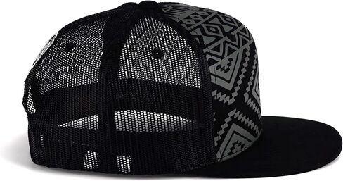 ARIAT Youth Flat Bill Cap with Aztec Pattern, Black in Saudi Arabia