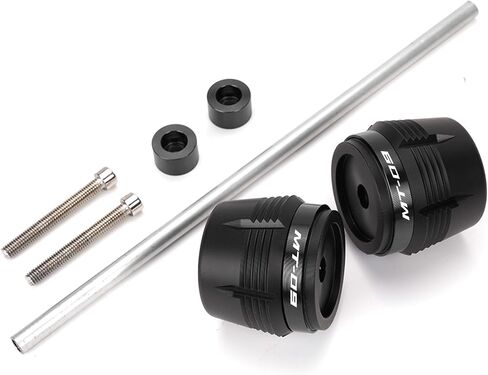 مزلقات إطار عجلة الشوكة الأمامية للدراجة النارية تناسب YAMAHA MT-09 MT09 SP MT09 Tracer 900GT Tracer 9 GT XSR900 2014-2023 2024 منصات تحطم شوكة المحور (أسود) in Saudi Arabia