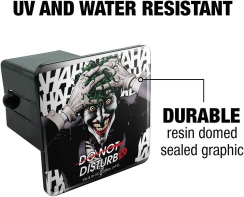 GRAPHICS & MORE Batman Disturbed Joker Tow Trailer Hitch Cover Plug Insert in Saudi Arabia
