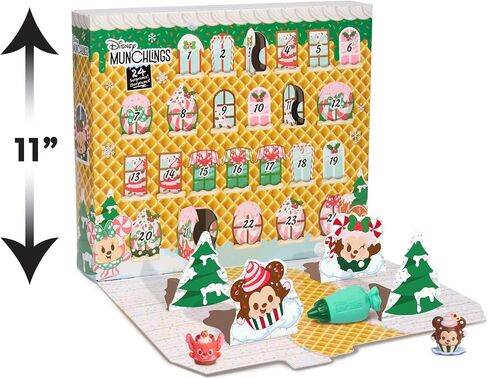 Just Play Disney Munchlings Advent Calendar مع تغيير الألوان والأشكال المعطرة، 31 قطعة، ألعاب للأطفال للأعمار من 3 سنوات فما فوق in Saudi Arabia