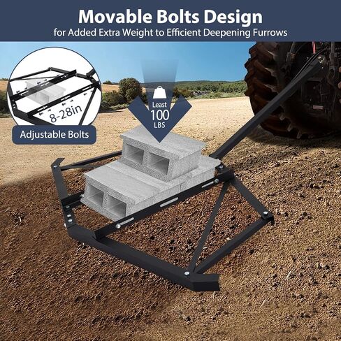 GAOMON Driveway Drag 66" Width, Driveway Drag Grader w/ 3 Sets Adjustable Bolts & 2 Reinforcement Bars, Tow Behind Drag Harrow with Pin-Style Hitch, Garden Lawn Tractor Driveway Grader for ATVs, UTV in Saudi Arabia