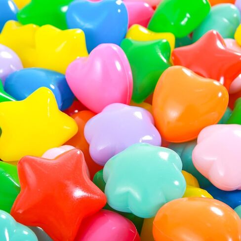 Ball Pit Balls for Toddlers,Plastic Mixed Star Toy Balls for Kids, for Baby Toddler Birthday Christmas, Ball Pool Play Tent, Baby Kiddie Pool Water Toys, Party Decoration in Kuwait