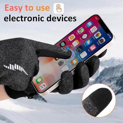 Duoyeree Kids Winter Gloves Warm Touchscreen Windproof Water Resistant Soft Lining Cycling Skiing Gloves for Boys Girls in Kuwait