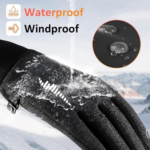 Duoyeree Kids Winter Gloves Warm Touchscreen Windproof Water Resistant Soft Lining Cycling Skiing Gloves for Boys Girls in Kuwait
