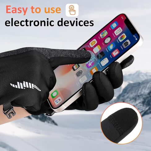 Duoyeree Kids Winter Gloves Warm Touchscreen Windproof Water Resistant Soft Lining Cycling Skiing Gloves for Boys Girls in Kuwait