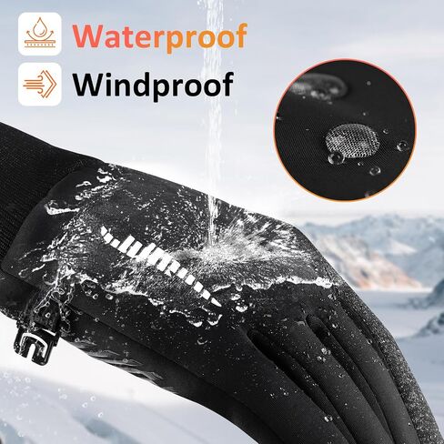 Duoyeree Kids Winter Gloves Warm Touchscreen Windproof Water Resistant Soft Lining Cycling Skiing Gloves for Boys Girls in Kuwait