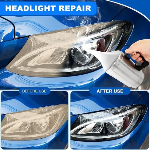 Car Headlight Restoration Kit, Auto Headlight Lens Polish Repair Kit Atomizing Cup Headlight Renovation Tool Auto Restore Kit, Headlight Restoration Wipe & Washer Kit in Kuwait