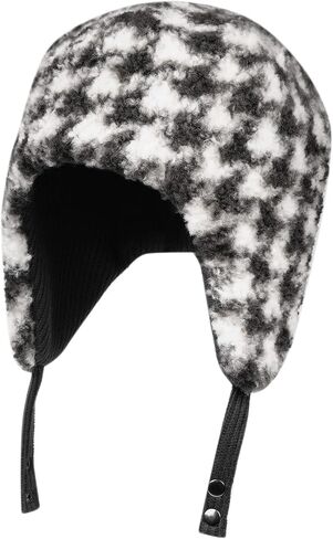 CLAPE Men's Fleece Warm Trapper Hat Corduroy Winter Ushanka Russian Hat Snow Eskimo Hat with Ear Flaps for Cold Weather in Saudi Arabia