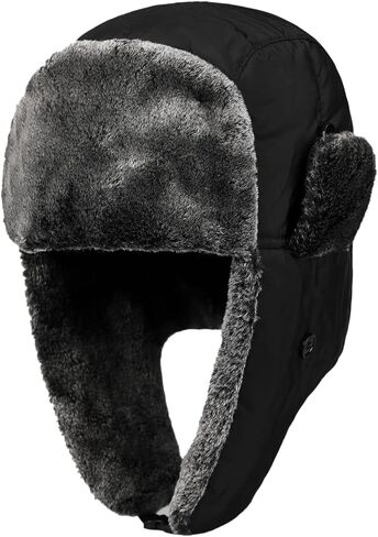 قبعة الصياد الرجالية مع قبعة جنود الصيد الشتوية من الفرو الصناعي Ushanka in Saudi Arabia