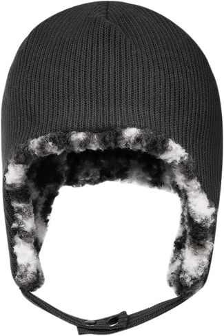 CLAPE Men's Fleece Warm Trapper Hat Corduroy Winter Ushanka Russian Hat Snow Eskimo Hat with Ear Flaps for Cold Weather in Saudi Arabia