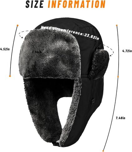 قبعة الصياد الرجالية مع قبعة جنود الصيد الشتوية من الفرو الصناعي Ushanka in Saudi Arabia