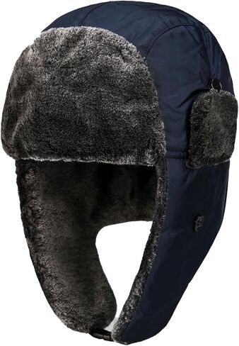 قبعة الصياد الرجالية مع قبعة جنود الصيد الشتوية من الفرو الصناعي Ushanka in Saudi Arabia