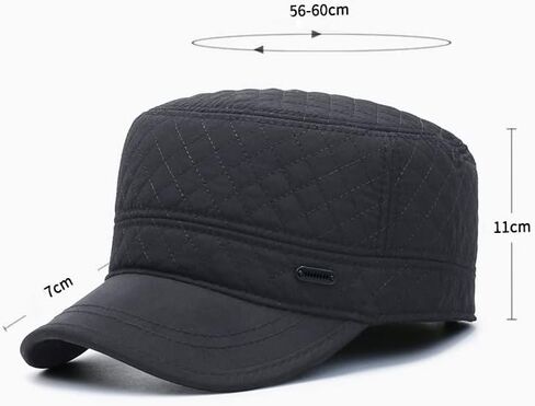 FASHIXD Winter Hats with Earflaps for Men Military Cadet Hat Baseball Cap Hunting Trapper Hat for Cold Weather in Kuwait