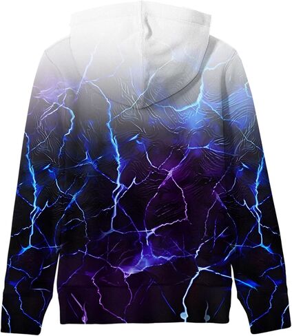 uideazone Hoodies for Boys Girls 3D Printed Hooded Sweatshirts Long Sleeve Pullover Hoody with Pocket 3-16Y in Saudi Arabia