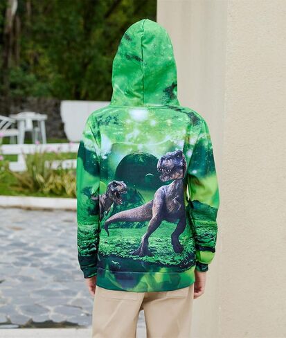 uideazone Hoodies for Boys Girls 3D Printed Hooded Sweatshirts Long Sleeve Pullover Hoody with Pocket 3-16Y in Saudi Arabia