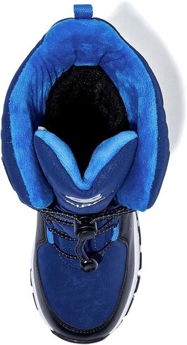 HOBIBEAR Kids Snow Boots Boys Girls Mid Calf Waterproof Warm Faux Fur Lined Insulated Winter Shoes(Toddler/Little Kid/Big Kid) in Saudi Arabia
