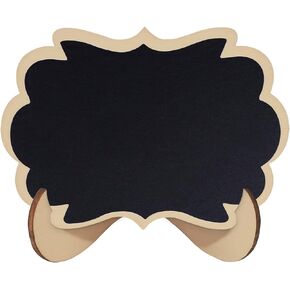 1 Pcs Mini Wooden Chalkboards Signs, Message Signs, Food Signs and Wedding Signs, Cloud-Shaped Mini Board with Wooden Stand