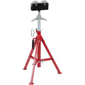 Pipe Stand, Portable Pipe Jack Stand with Roller Head 28"-52" Adjustable Height 2500 lb Capacity Folding Pipe Stands 1/8 to 12 Inch Pipe Supporting, Heavy Duty Steel Jack Stands for Welding