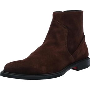 HUGO Men's Suede Side Zip Chelsea Boot