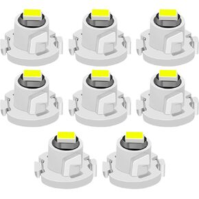 8Pcs Blue T3 Led Bulbs: 3020 Chip Neo Wedge Led Dash Instrument Lights Bulbs Replacement Universal for Car Dashboard Lights Clock Light Engine Transmission AC Radio Switch Indication Bulb