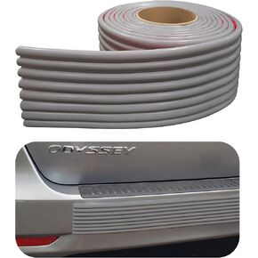 Rubber Bond DIY Car Bumper Protectors - 4in x 12ft Strong Self-Adhesive Rubber Bumper Guards for Cars - Anti-Scratch and Anti-Collision No-Residue Car Protection Strips (Black)