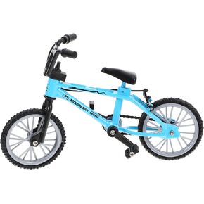 Totority Statue Alloy Tricycle Figurine Little rag Doll Model Bike Food Play Dollhouse Motorcycle Mini with Brake Decorations Doll House Miniature Artificial Bicycle Miniature
