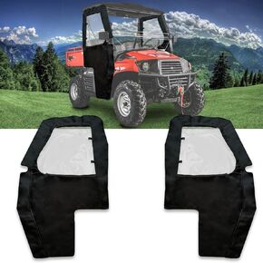 Hisun 400 Soft Side Doors Cab Enclosure,Zipper Window Compatible with Coleman 400 UT400 Outfitter 400
