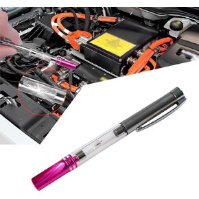 Pack-1 Car Spark Plug Test Pen, 4.84In Vehicle Spark Plug Coil Tester, Engine Indicator Ignition System Tester, Universal Portable Automotive Trouble Diagnostic Tool (Silver & Purple)