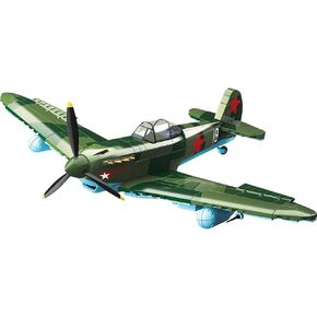 MISINI M6513 Lavochkin La-7 Fin Fighter Building Blocks Set, 638 PCS Airplane Model Building Kits, Educational Toys Gifts for Teens and Adults