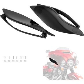 Adjustable Fairing Side Wings Air Deflectors Fairing Side Shield Compatible with Harley Touring Baggers Street Glide Road Glide Road King Electra Glide FLHX FLHR FLTR FLHT 2014-2023