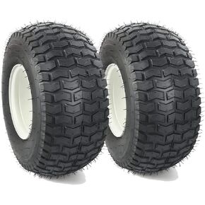 (2-Pack) 18" Tubeless Tires On Rims - 18x8.5-8 Tire and Wheel Assemblies - 4-Lug 4" Center - 2.83" Center Bore - Load Range B Max Tire Weight of 815 Lbs - Compatible with Alumacraft Boat Trailers
